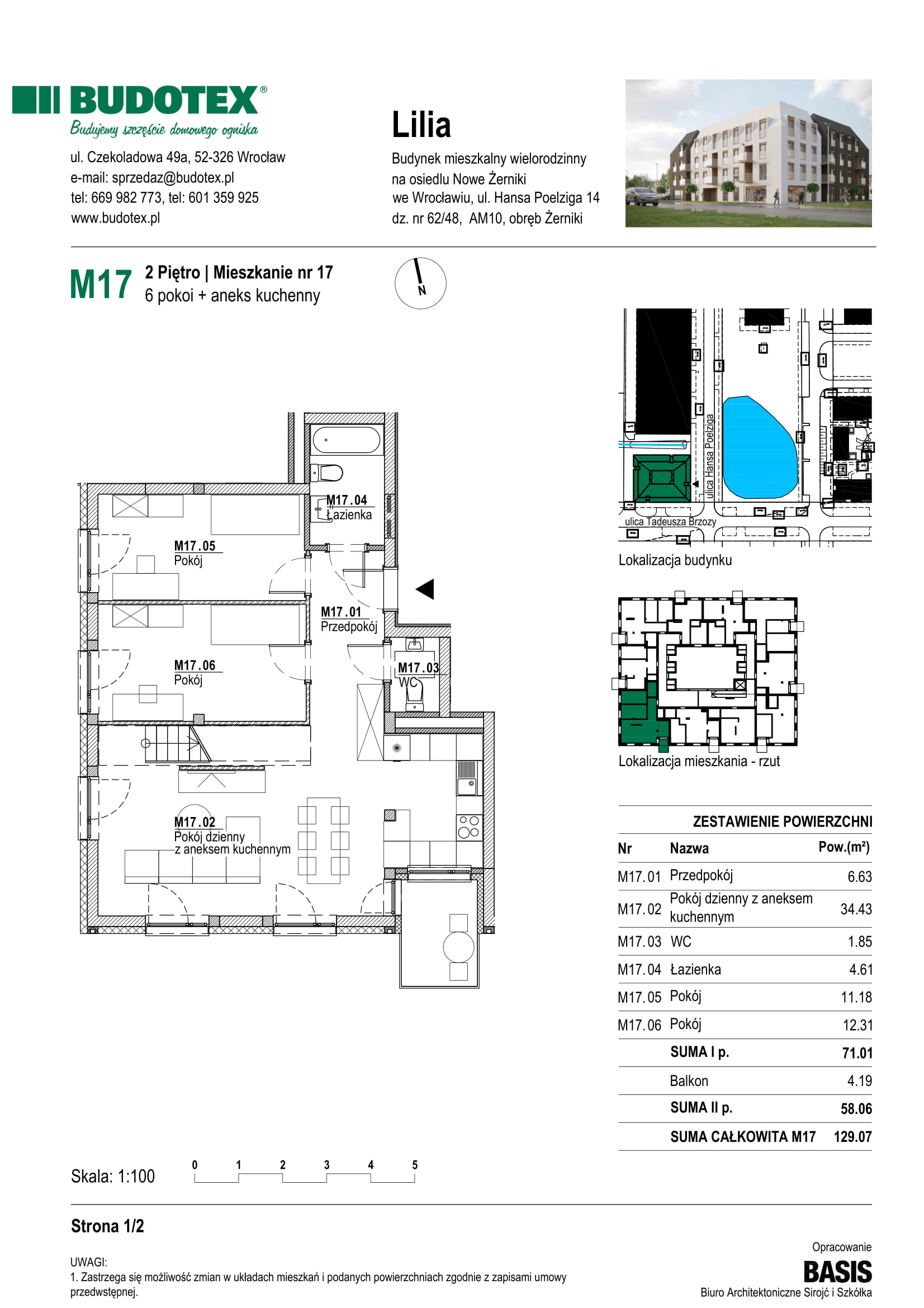 Mieszkanie nr M17
